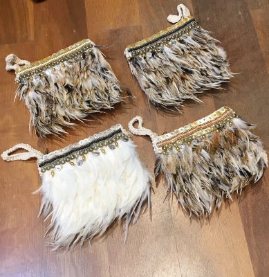 Tribal Feather Clutch