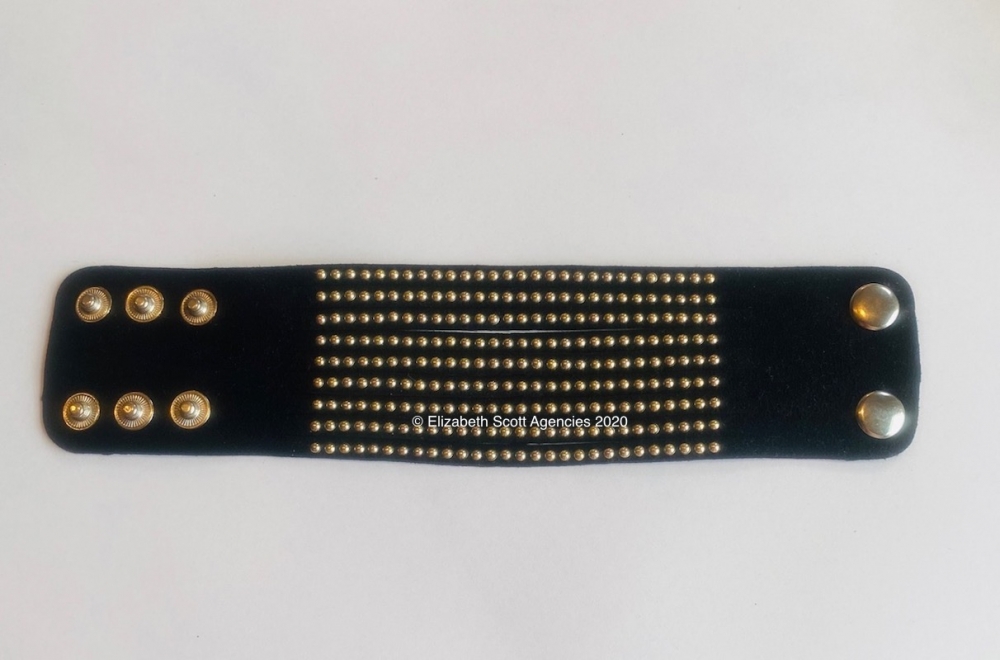 Spanish Adjustable Studded Cuff - Click Image to Close