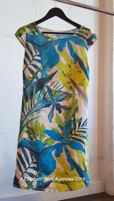 Plain Print Linen Dress