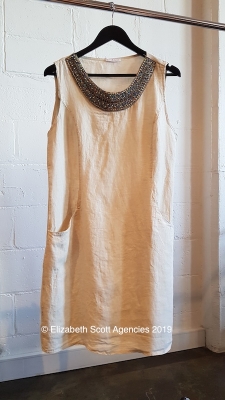 Beaded Neckline Dress