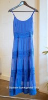Silk/Viscose Dress With Lace Panels Silk/Viscose Dress With Lace Panels