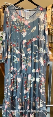 Spring Garden Print Dress