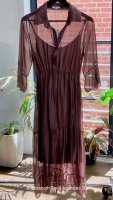 Shirt Dress With Flare Sleeve Shirt Dress With Flare Sleeve