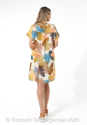 New Butterfly Digital Print Dress