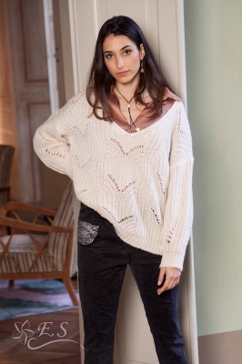 Mohair Blend Cable Knit