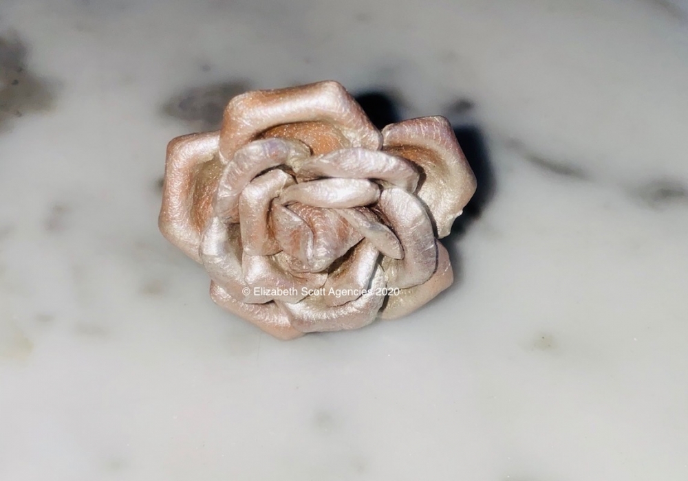 Rose Leather Ring - Click Image to Close