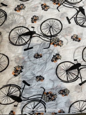 Bicycles Print Scarf