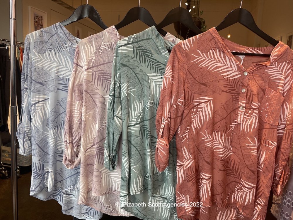 Tropical Leaves Shirt - Click Image to Close