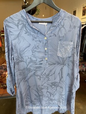 Large Soft Floral Print Shirt