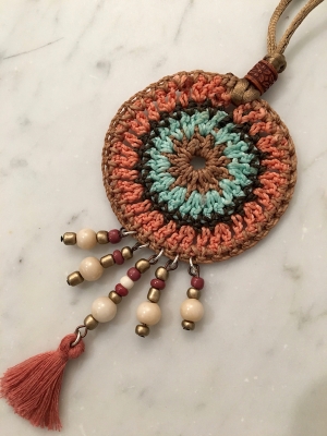 Spanish Crochet Spirit Neck Piece With Beads