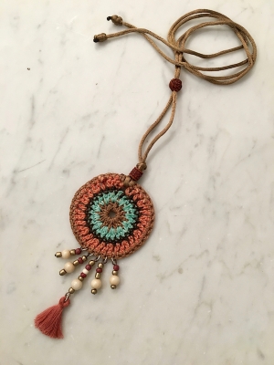 Spanish Crochet Spirit Neck Piece With Beads