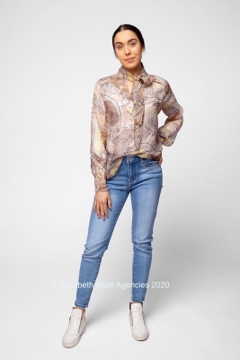 Luxe Silk Blouse with Neck Tie