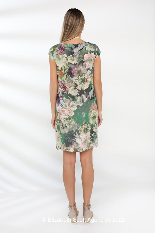 Floral Digital Print Dress - Click Image to Close