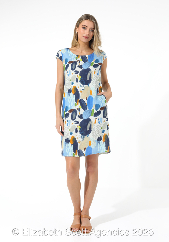 Painted Shapes dress - Click Image to Close
