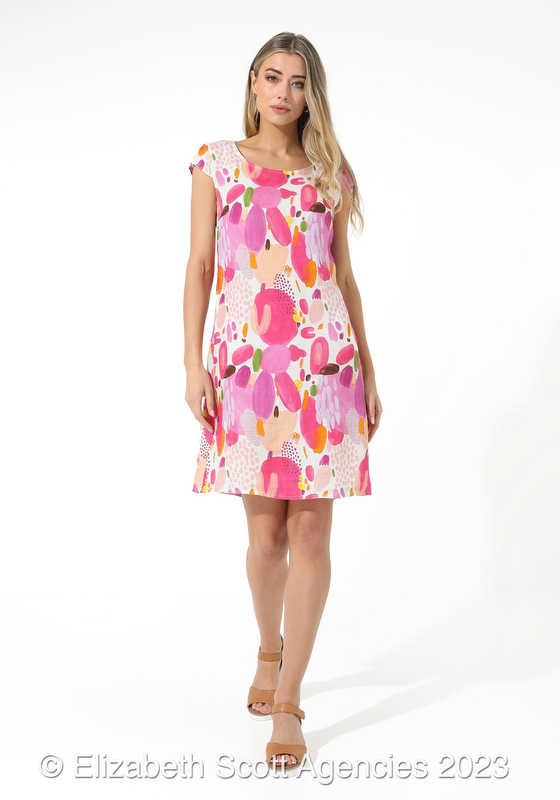 Painted Shapes dress - Click Image to Close
