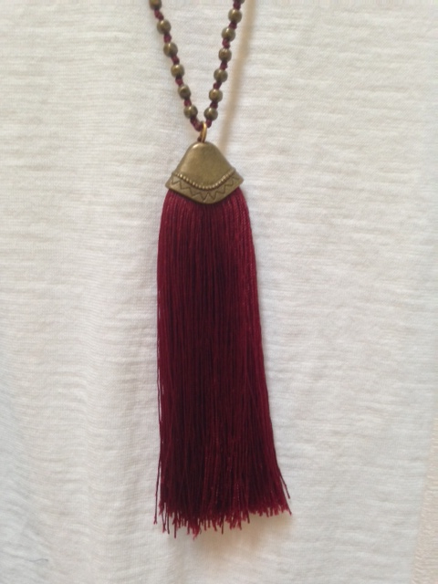 Antique Tassel Necklace - Click Image to Close