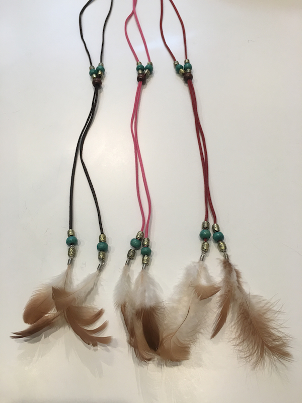 Feather Tassel Necklace - Click Image to Close