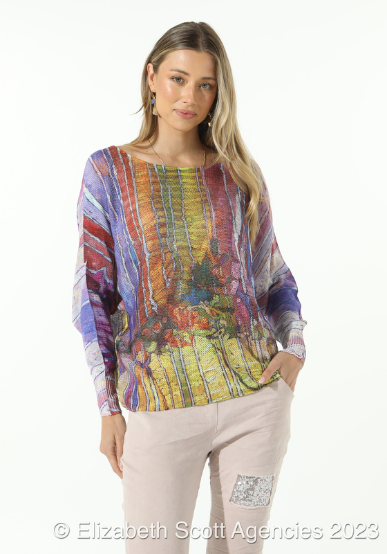 Picasso Print Knit - Click Image to Close