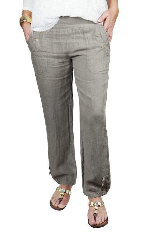 New Button Detail Pant - Click Image to Close