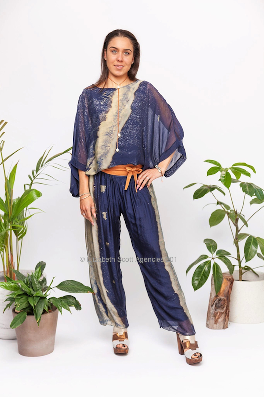 Special Dye Silk Pants - Click Image to Close