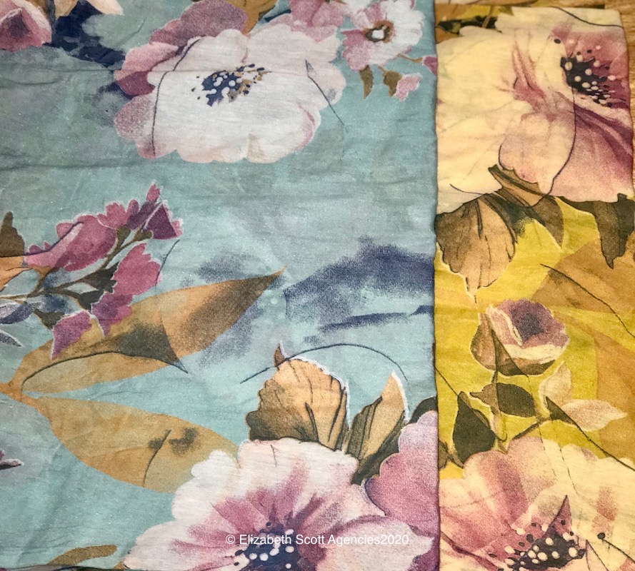 Large Soft Floral Print Scarf - Click Image to Close