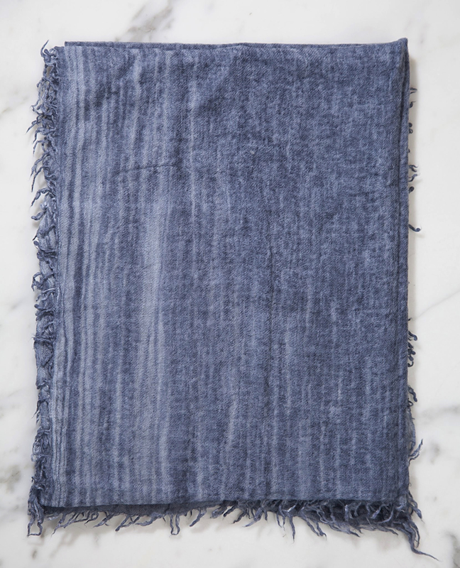 Vintage Wash Wool Blend Micromodal Scarf - Click Image to Close