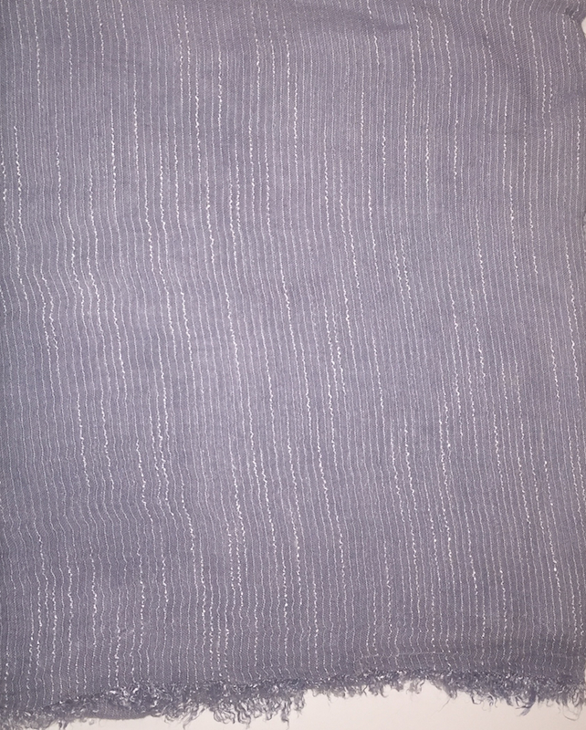 Italian Linen Fine Stripe Scarf - Click Image to Close