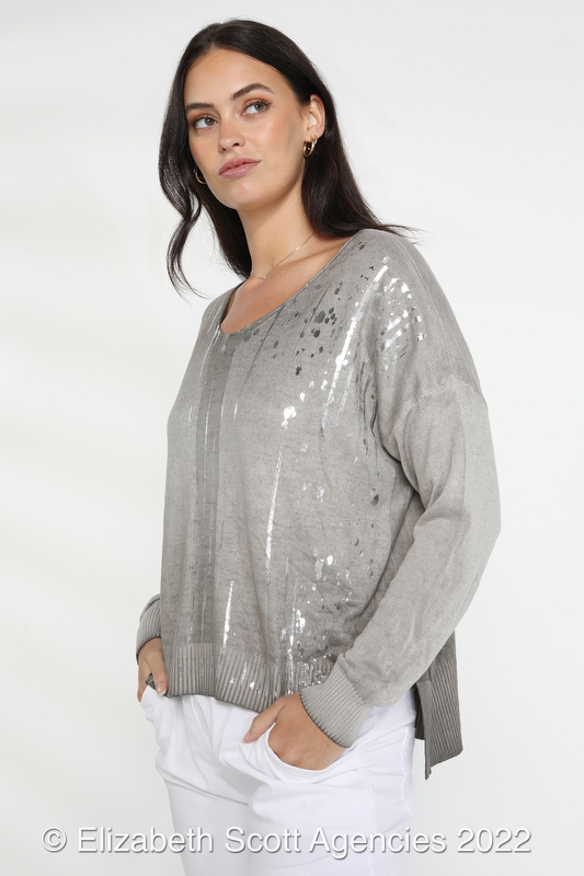 Jumper With Metallic Detail - Click Image to Close