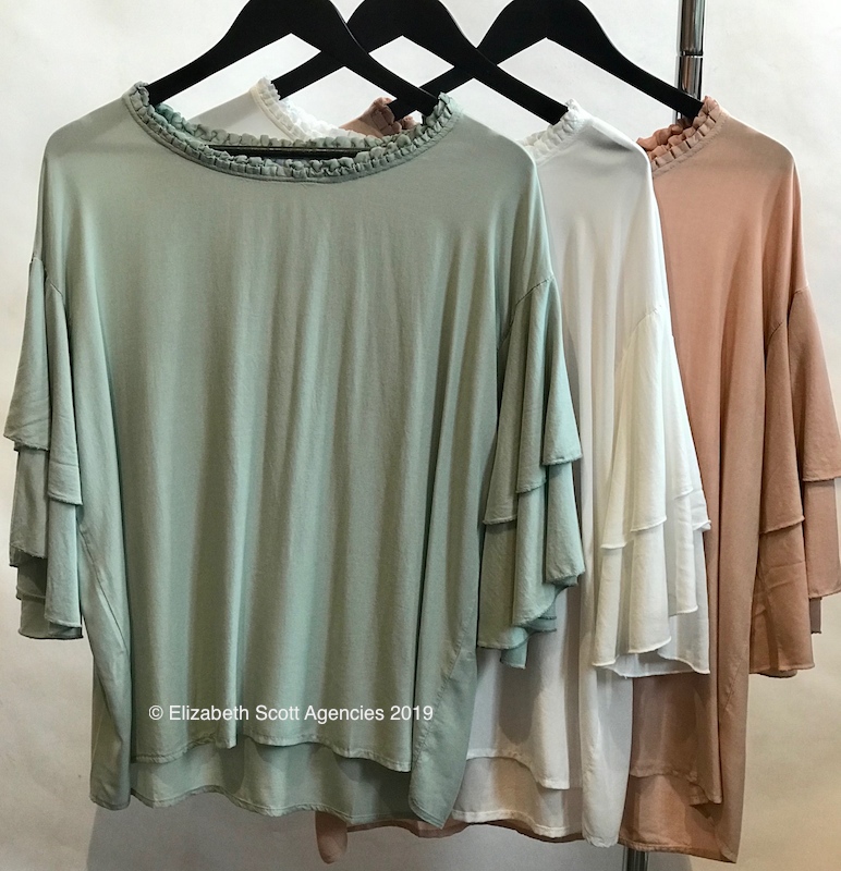Layered Bell Sleeve Top - Click Image to Close
