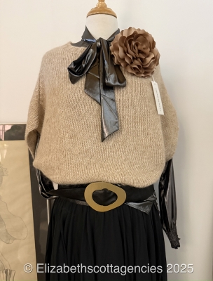 Suede Belt With Gold Buckle