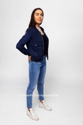 Suedette Jacket With Patch Pocket And Perforations