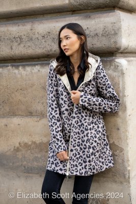 Reversible Animal Print Raincoat