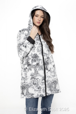 Reversible Floral Print Raincoat