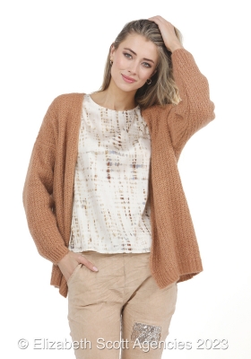 Waffle Knit Cardigan