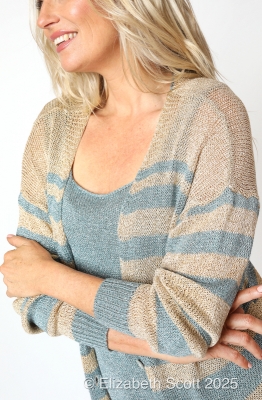 Knitted Lurex Cardigan