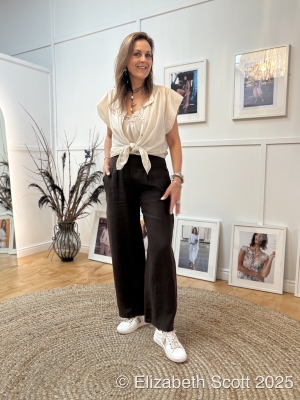 Linen Pants With Side Pocket Linen Pants With Side Pocket