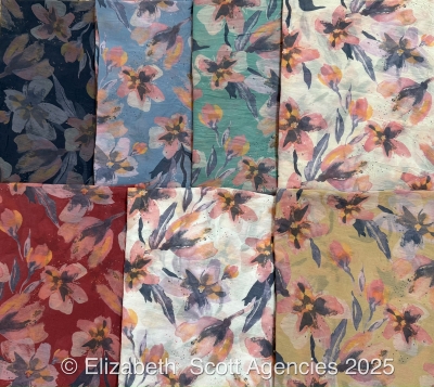 Ink Flowers Scarf