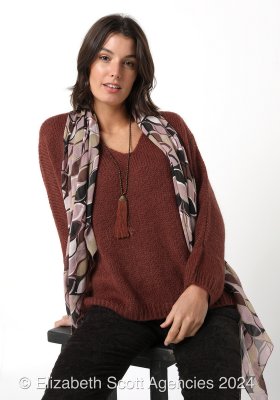 Scale Print Scarf