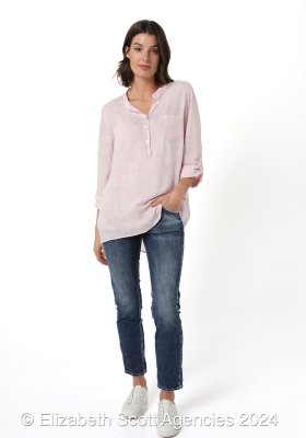 Soft Marbled Flower Shirt